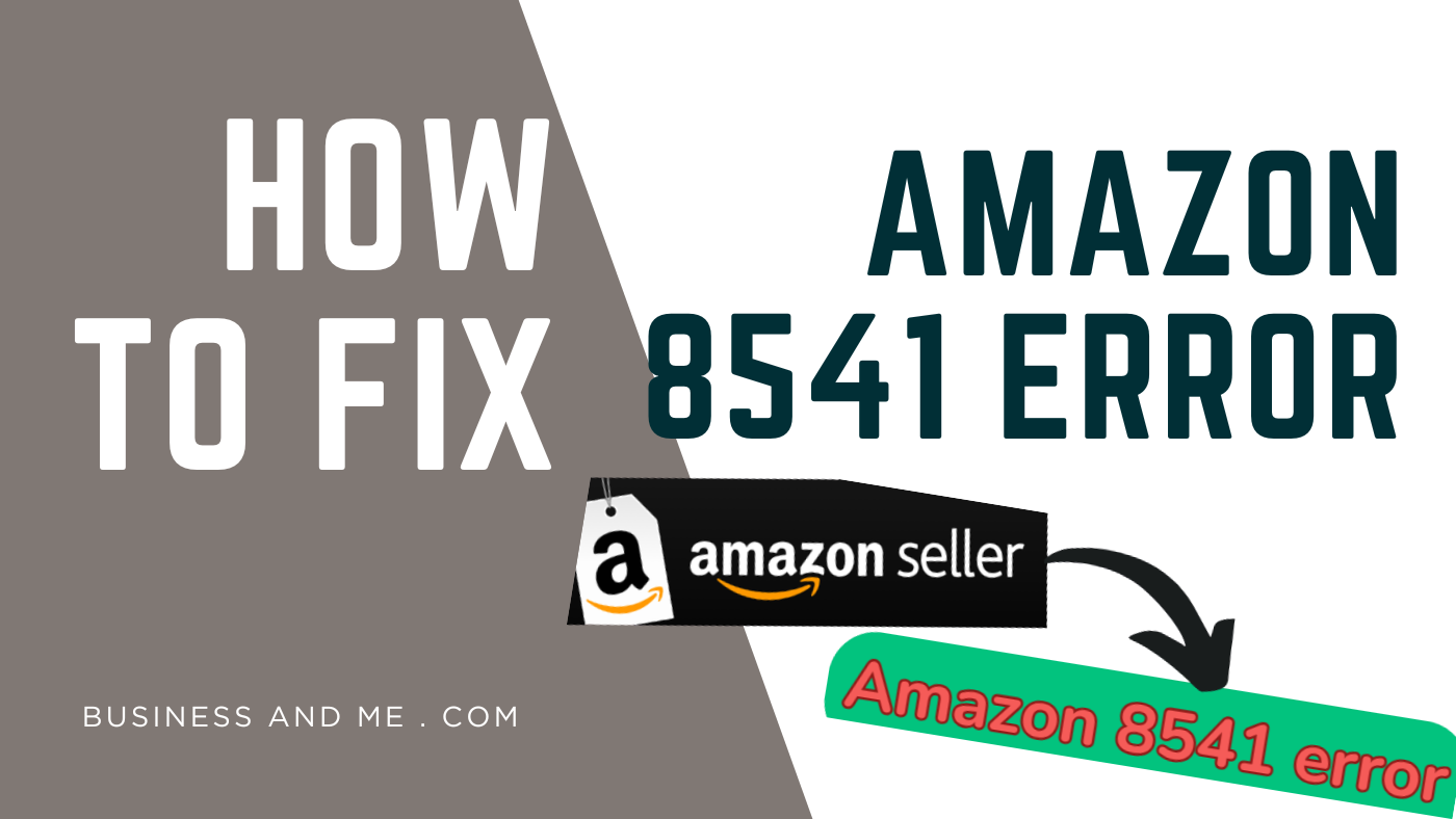 How to fix amazon error 8541